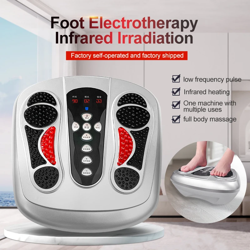 Eco-friendly Portable Folding Blood Circulation Muscle Training Acupuncture Pulse Ems Electric Foot Massager Foot Machine