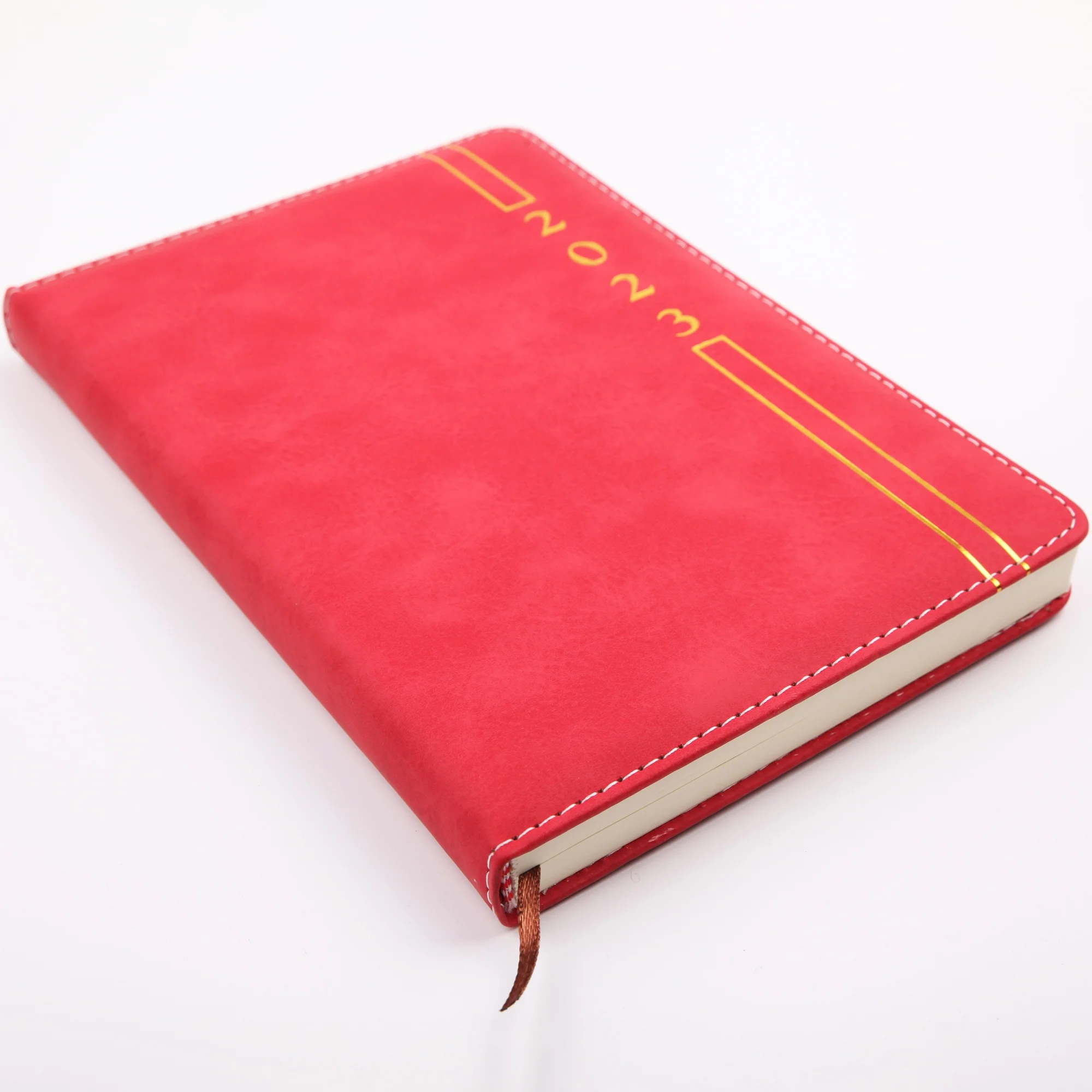 2023 Office Supplies English Pu Bronzing A5 Schedule Notepad Planner Schedule Personal Diary Notebook