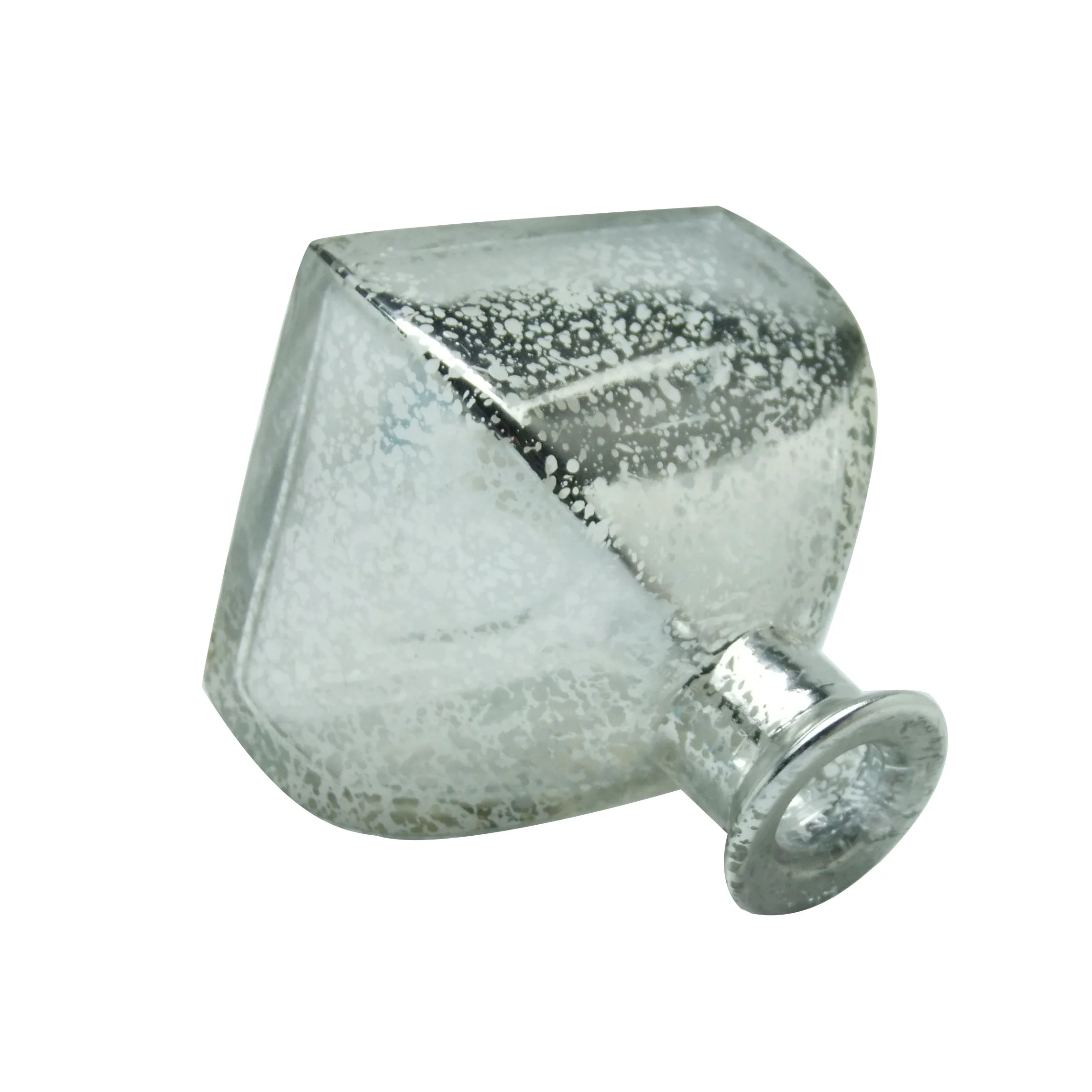 silver next luxury unique reed diffuser glass bottle 200ml Haodexin empty with reeds HAODEXIN glasswares