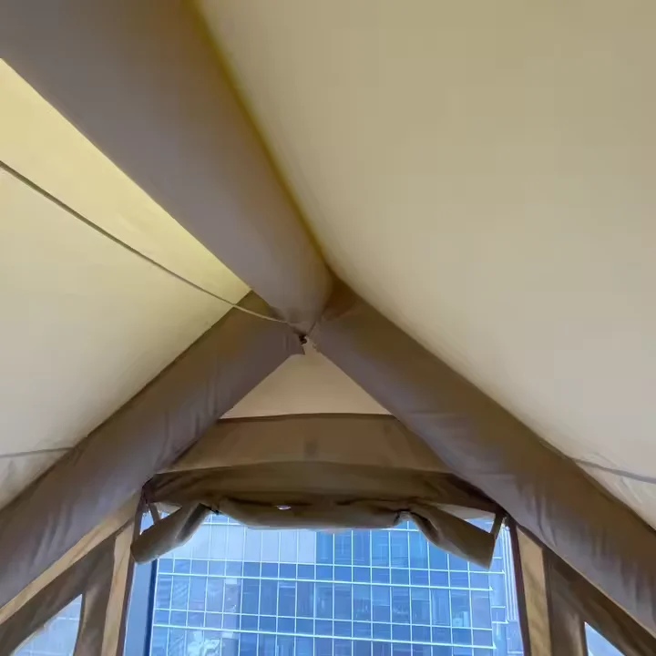 Top Quality 6.3 Square Meters Tents Camping House Tent Waterproof and Windproof Inflatable Tent with pump