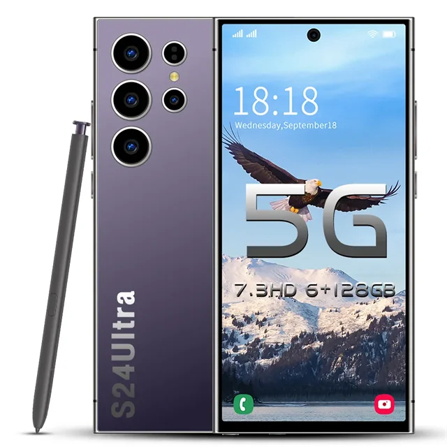 Africa Top Sell Low Price Big Screen Long Endurance Lte 5g Ai Phone Support Chatgpt Youtube Original S24 Ultra 4g 5g Telephone