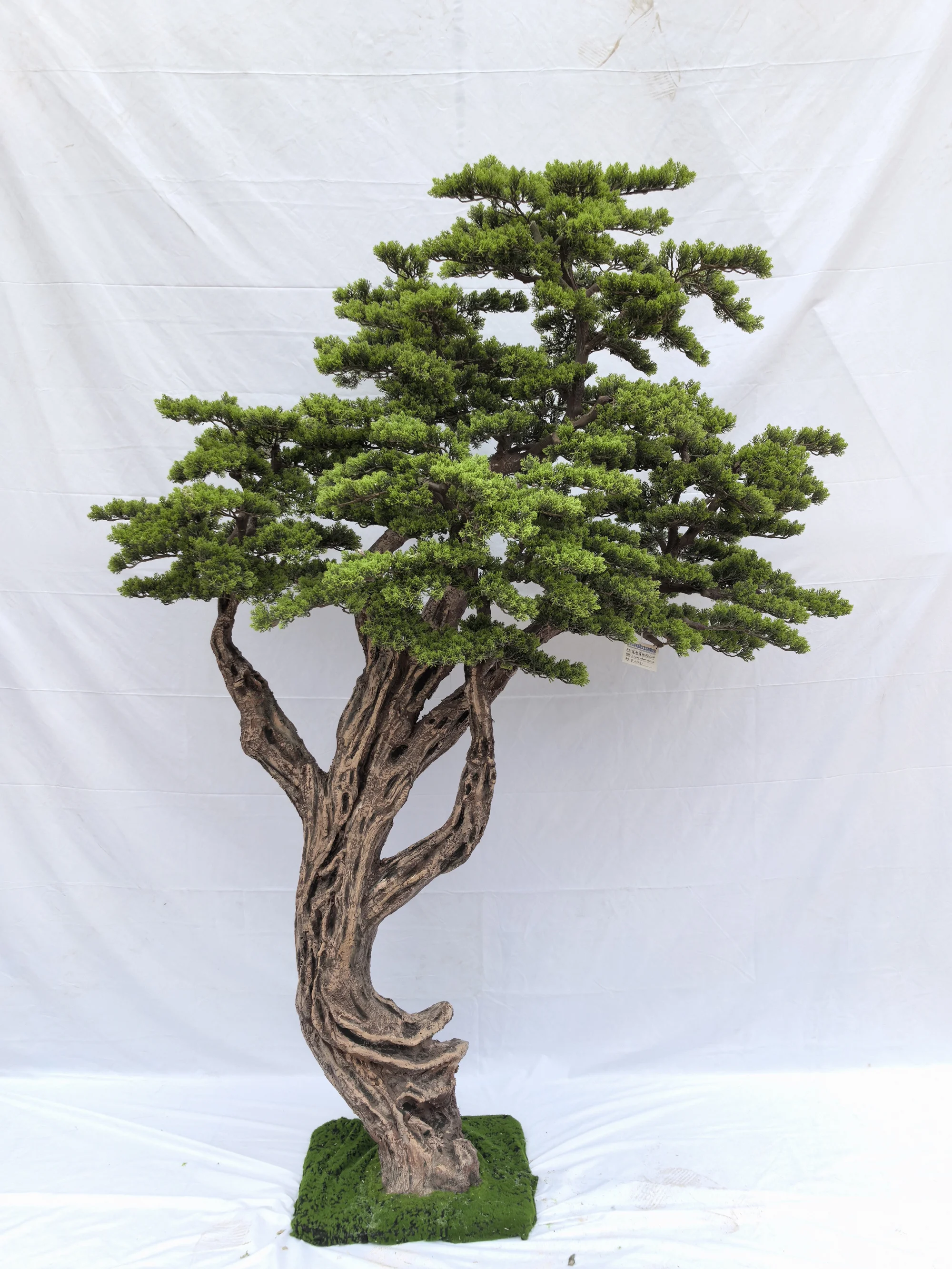 Landscape Designer Preferred Custom Artificial Pine Bonsai Tree | Realistic Bark Texture & Modular Structure for Easy Transport