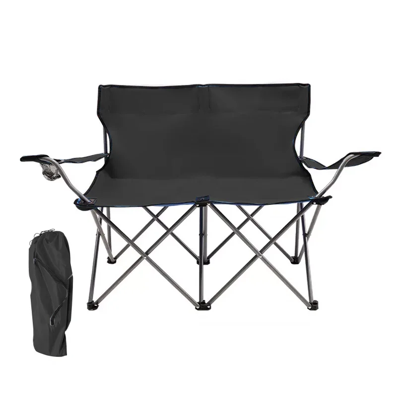 Складное двойное кресло для кемпинга Loveseat Style Oxford со стальной рамой