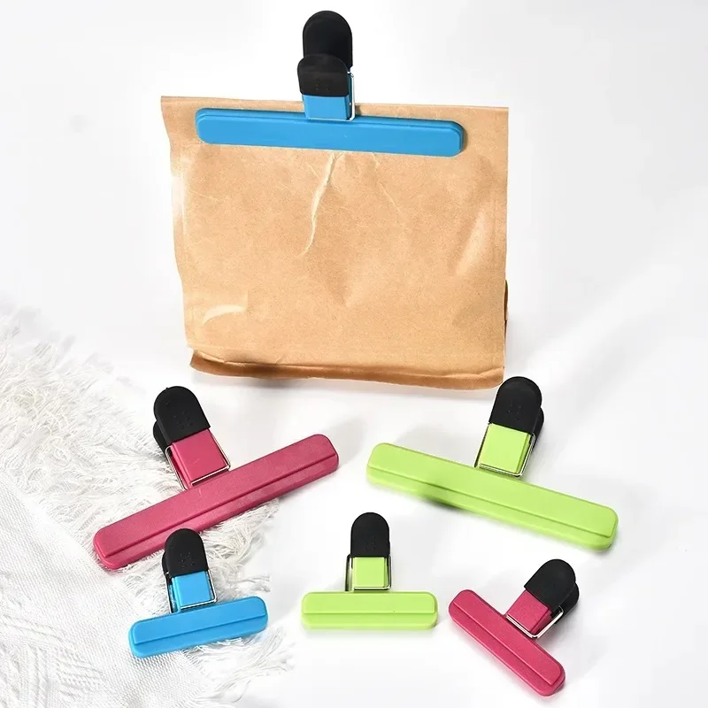 Large Chip Bag Clips Plastic Assorted Sizes Food Bag Clips Tight Seal Grip Food Clips for Coffee Bread Bags