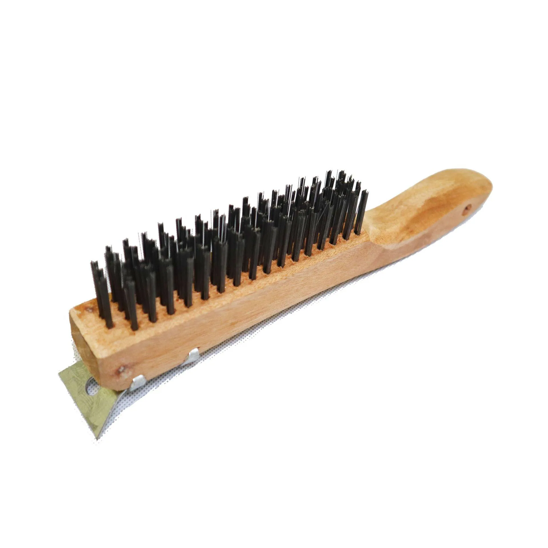 Metal Hard Brush Bristle Wire Brush Stainless Steel Wire Brush With Wooden Handle