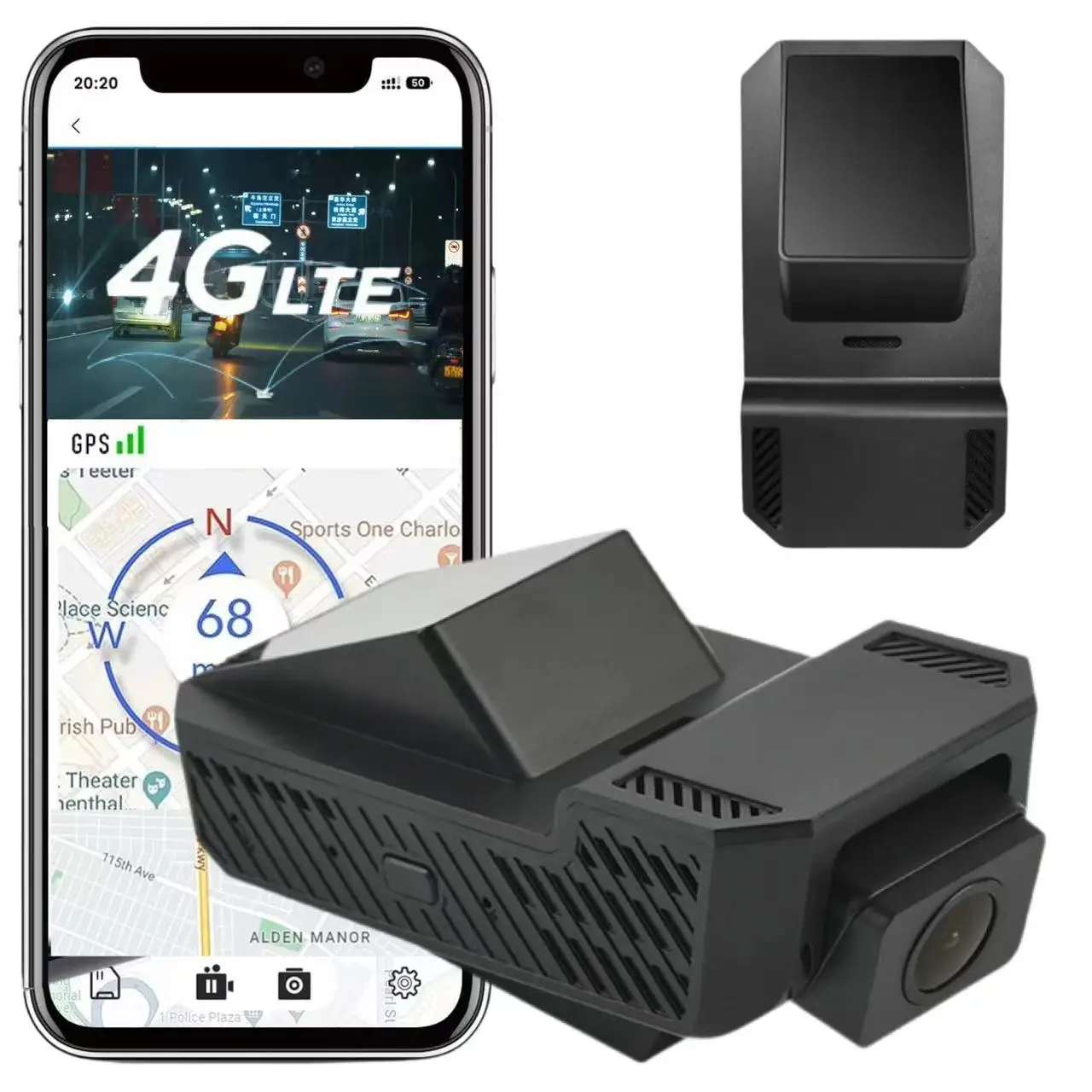 Настраиваемый видеорегистратор GPS51 CMSV6 Открытый SDK отслеживающий автопарк регистратор макс. 256 г карта с Gps 4g LTE