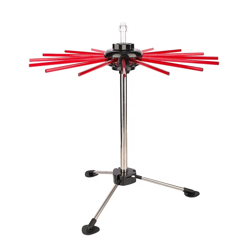 New Arrive ABS Collapsible Pasta Drying Rack Noodle Stand with 16 Arms Handles
