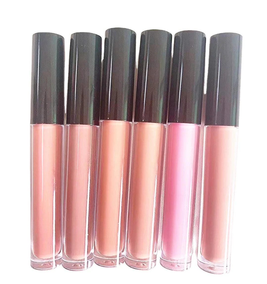 
Hot Sale Wholesale Custom Logo Plumping Brown Nude Vegan Clear Creamy Matte Lipgloss Private Label Lip Gloss 