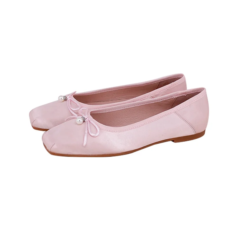 CHOOZII Custom Ladies Women Classic Slip On Summer New Design Washable Denim Ballet Flats