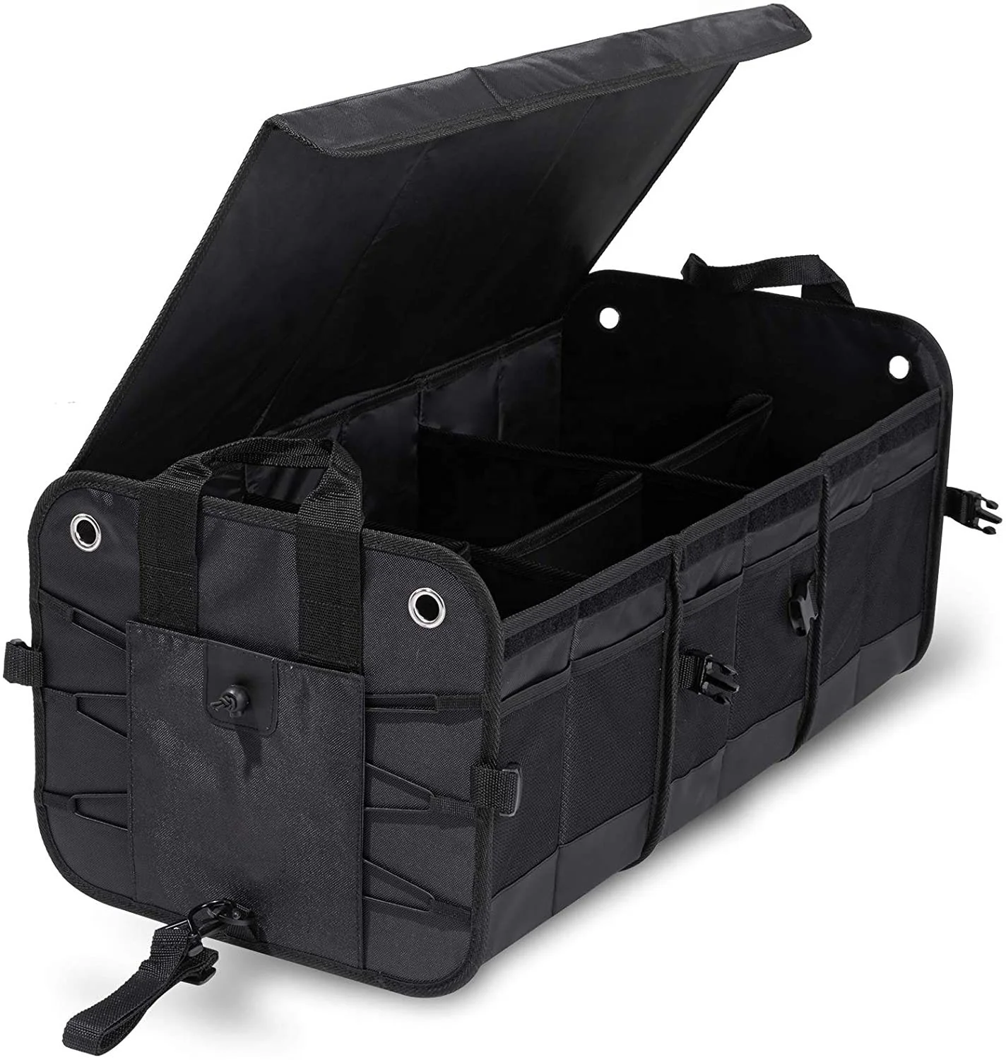 Car Trunk Organizer Collapsible Cargo Trunk Storage Organizer with 6 Compartments