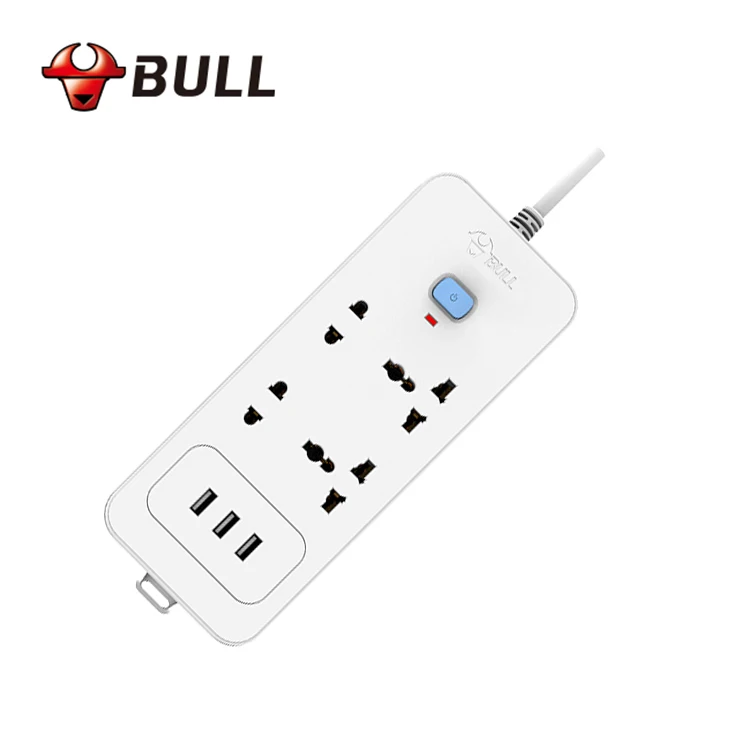 High grade Philippines USA standard plug power socket 6 way 1.8m power cord power usb socket strip surge protector