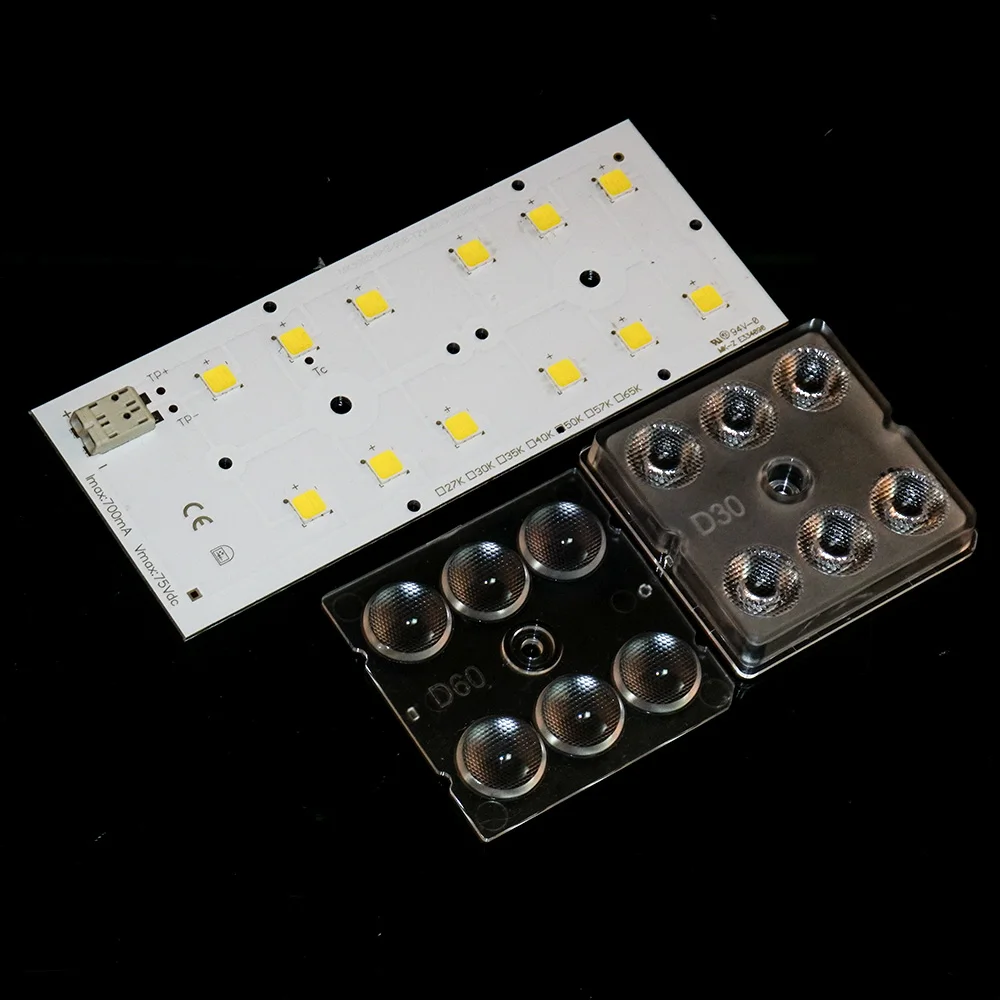 High bright 5000k color temperature street lamp led panel light module aluminum pcb