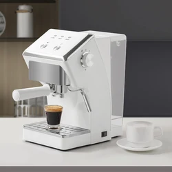 Semi-Automatic Coffee Machine Mini Milk Container Italian Espresso Coffee Making Machine