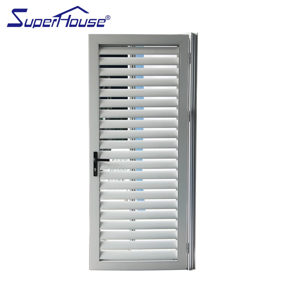 AS 2047 NFRC Standard Aluminum Louver  Hinged Door