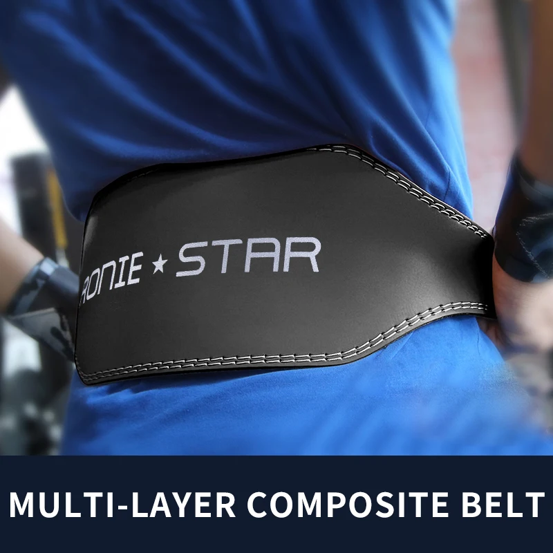 High Quality Gym Belt Custom Logo Back Support Fitness Bodybuilding Leather Weight Lifting Belt Hot cowhide leather belt