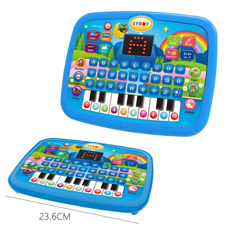 learning machines tablet baby educational laptop toys music led screen english chinese learning machine computer toy