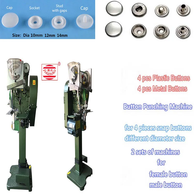 Plastic Metal Snap Button Riveting Machine Auto Fastening press attaching Notebook Raincoat Shopping Bag outfit buckle punch