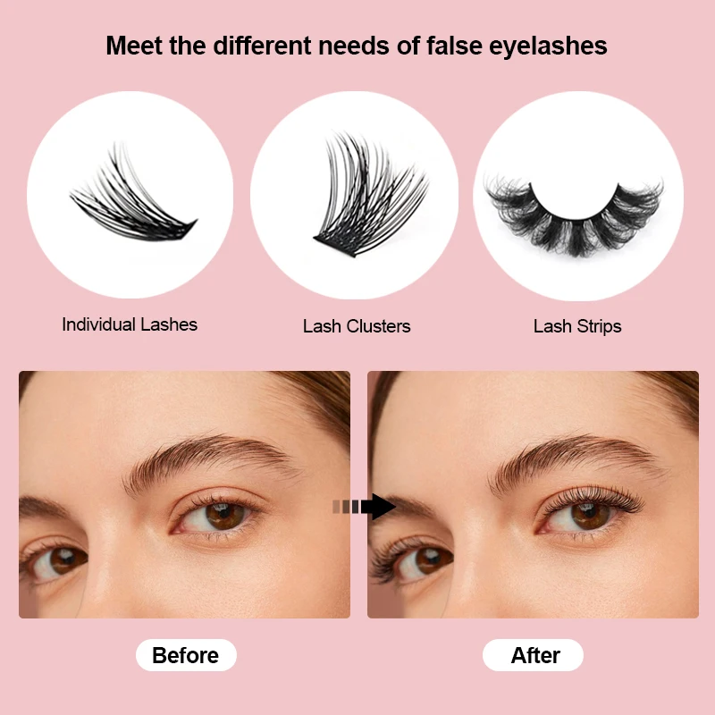 Custom Logo Rose Gold Pink Gradient Curved Stainless Steel Eyelash Applicator Tool Diy Cluster Lash Tweezers For Lash Extension