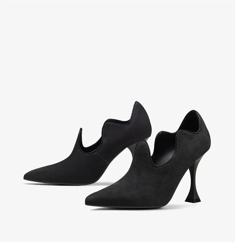 Xinzirain OEM/ODM accept customized logo and design elegant women pumps sexy pointed wine cup with high heels shoes