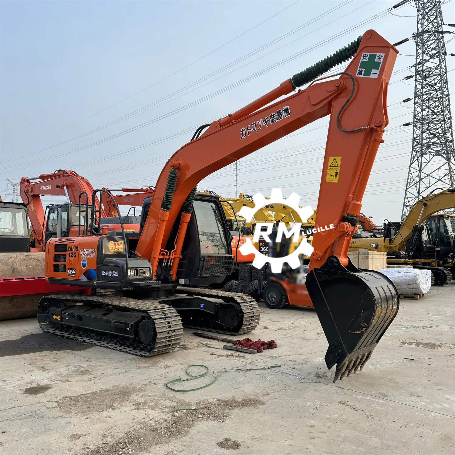 Мощное оборудование б/у гусеничный экскаватор Hitachi ZX120 тяжелая техника из Кореи ZX70 ZX60 в хорошем состоянии распродажа