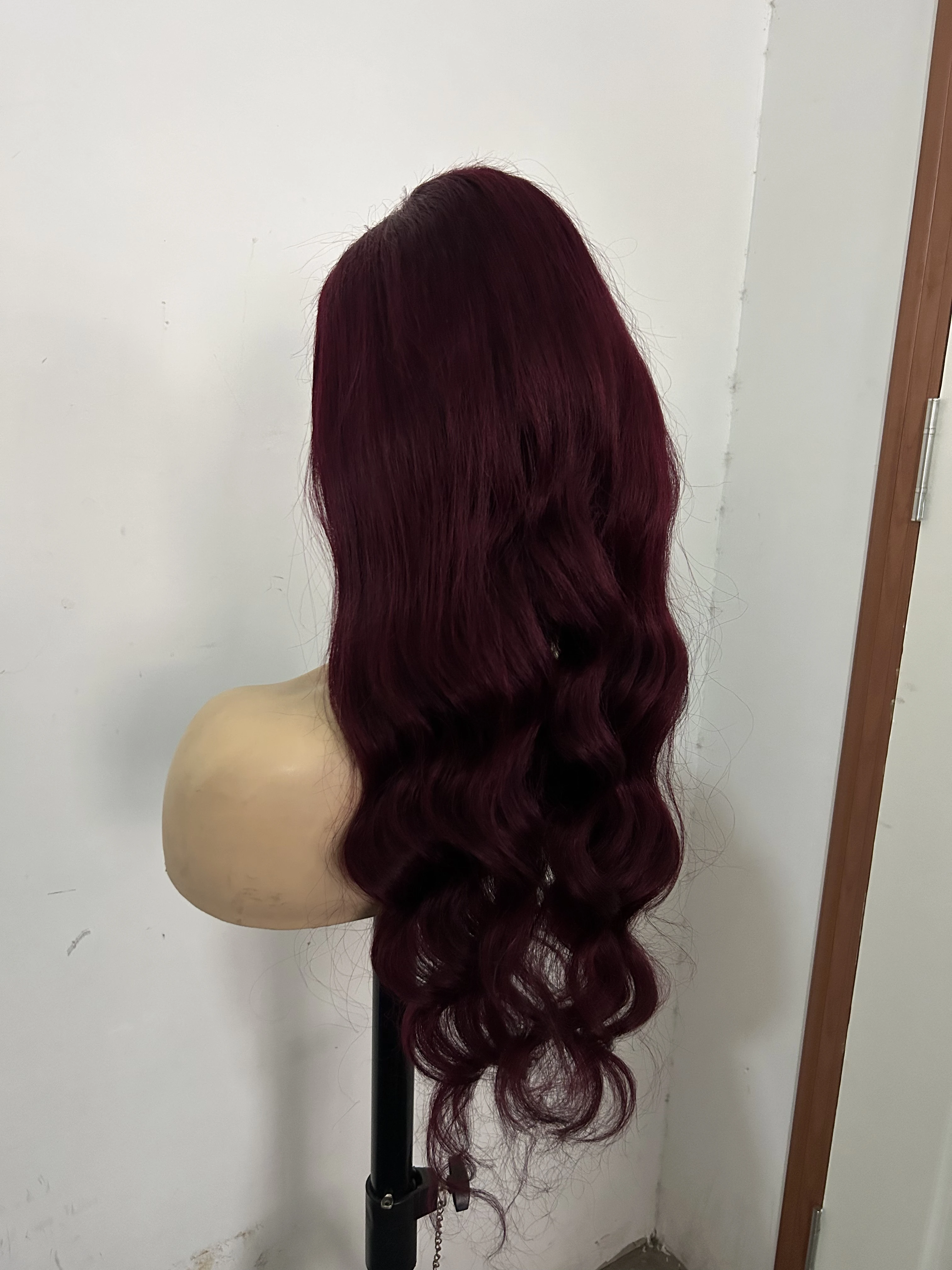 Wholesale Remy Brazilian Hair Glueless 99j Lace Front Wig Blonde 99j Red Wigs Grade 10A Human Hair Lace Front Wigs For Women