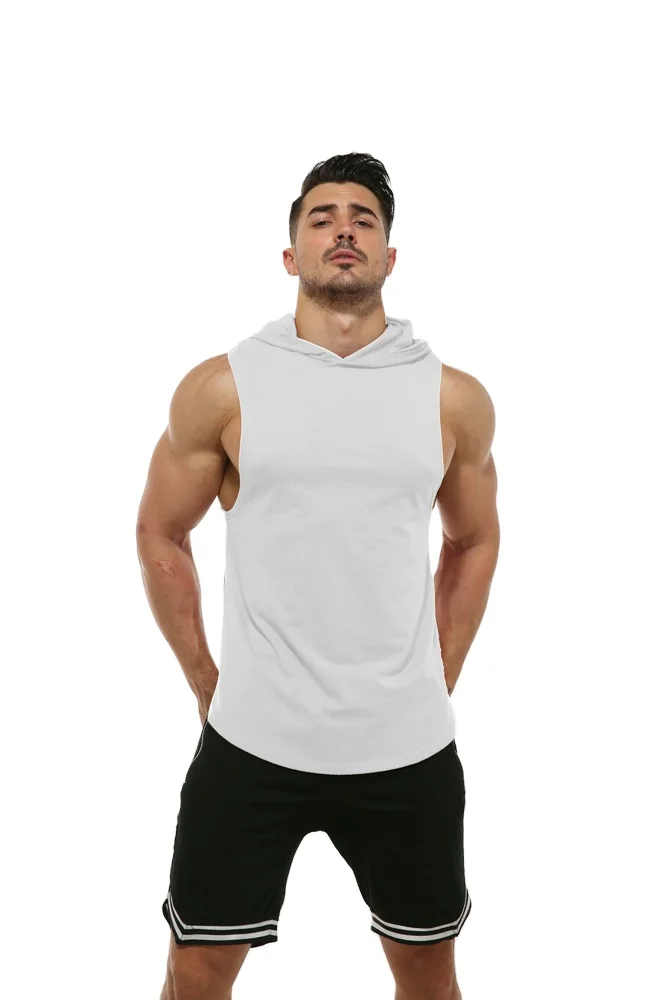 
Hot new products plain hoodies gym hoodie custom mens sleeveless pullover sweatshirts 