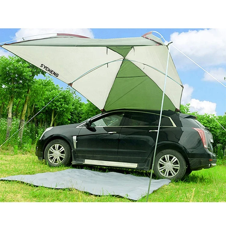 camping Waterproof Winter cube easy to carry waterproof outdoor suv car wintertent car rear extension tent camping