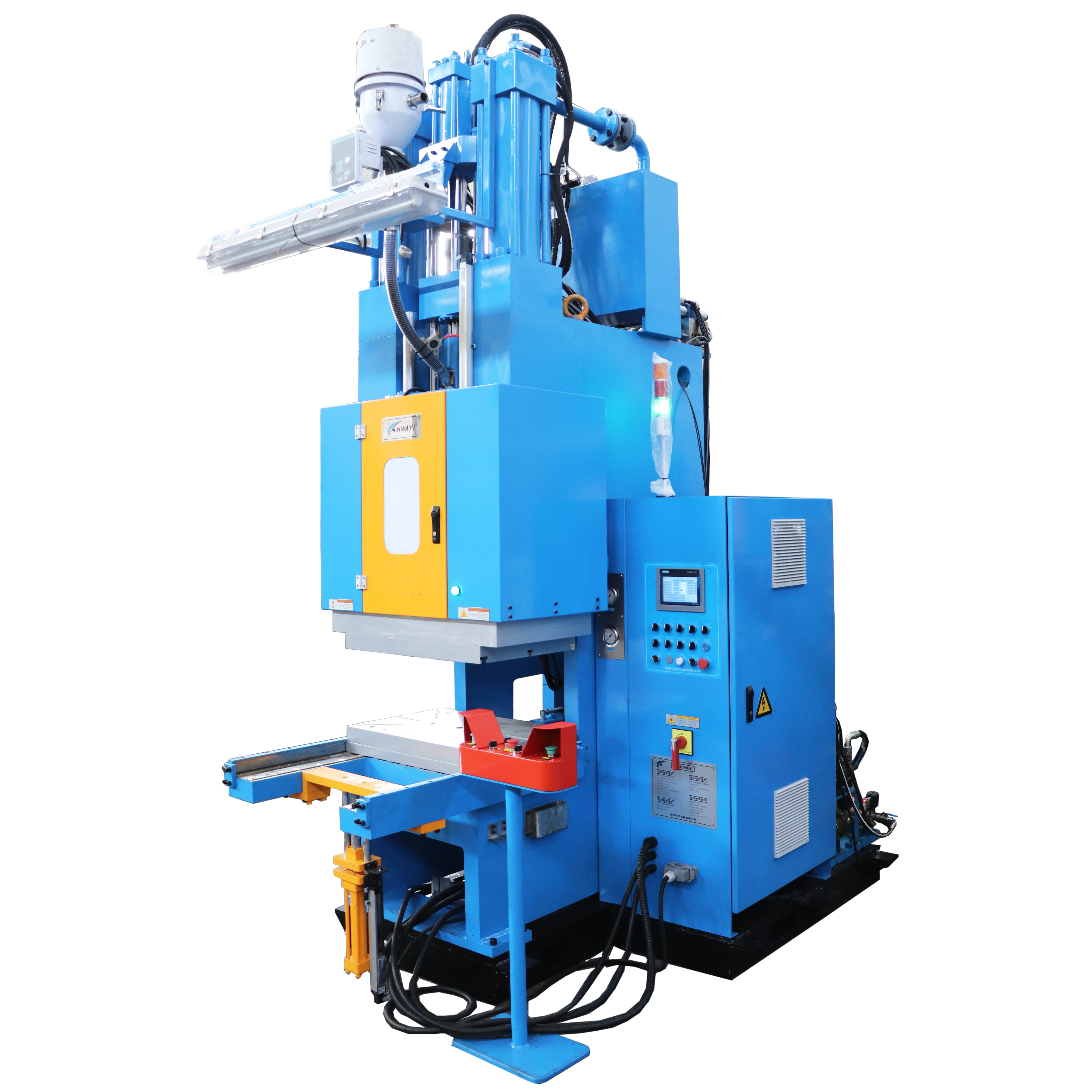 80 ton Huayi TPV C frame injection press machine for TPE & TPV rubber seal profiles joints injection machine