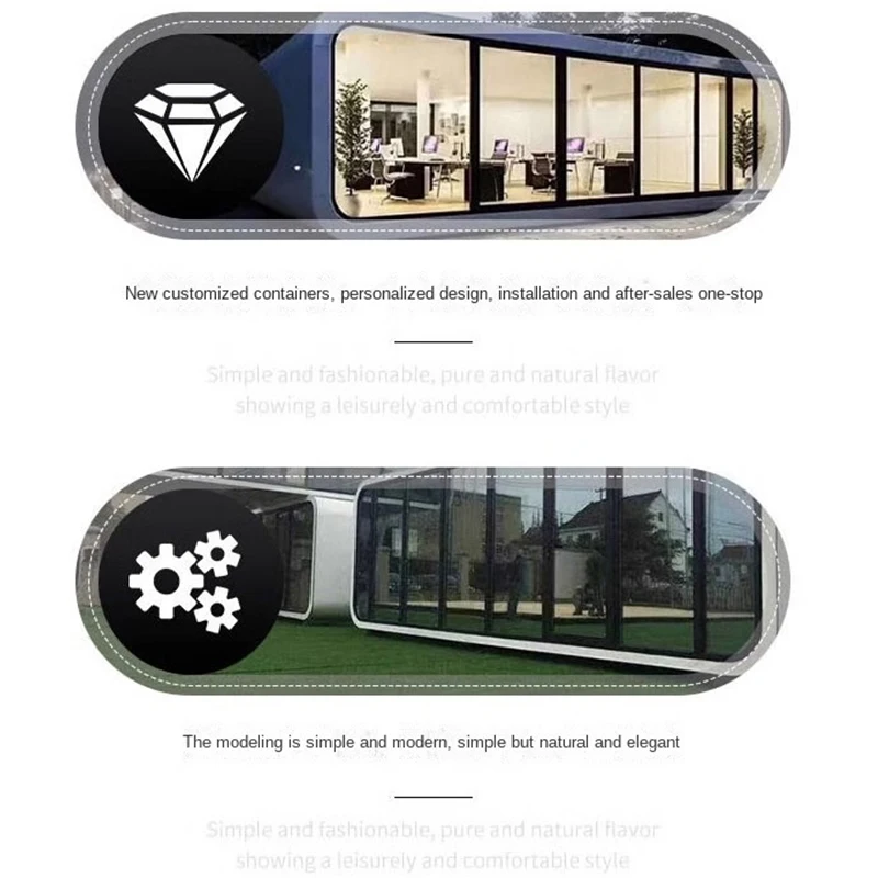 Prefabricated Sunroom Tiny Casa Containers Homes Houses Other Mobile Modular Office Pods Portable Prefab Prefabricada