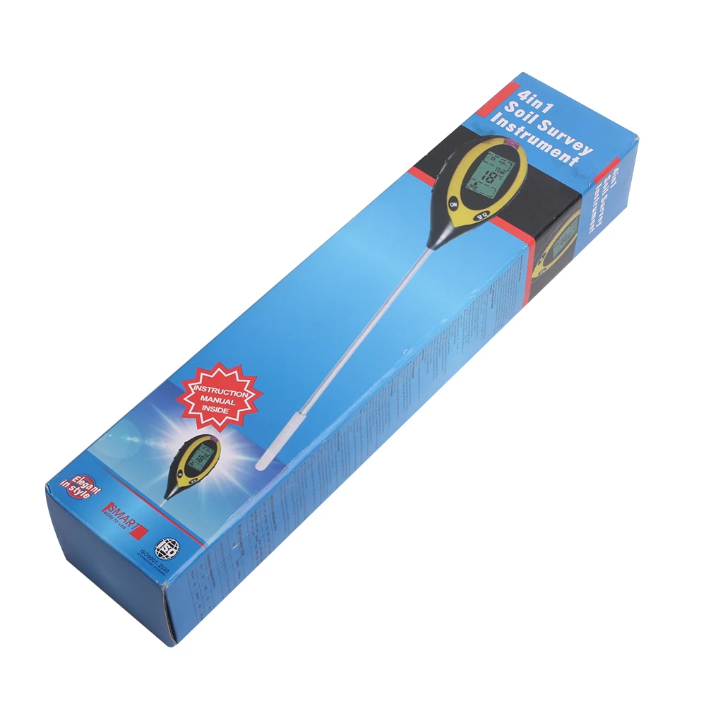 China Factory Wholesale Soil 4 in 1 Digital pH Meters Portable Pen Type pH Sensor pH Tester for Flower Gardening Cultivation