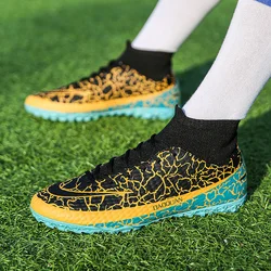 2022 New Hot Sale Custom Football Shoes Best Large size Soccer Boots Fashion Green Summer Top Fluorescent Orange Winter Blue