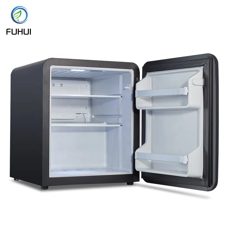 Refrigerator Black Matte Custom Drink Frigo Bar 46L 50L Mini 110V Home Fridge