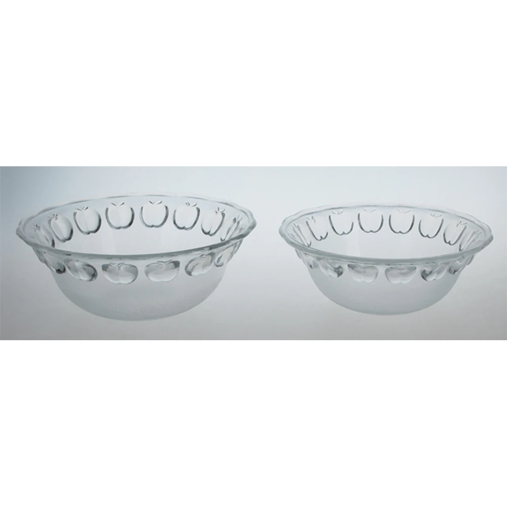 clear glass dishes/glassware color glass plate set