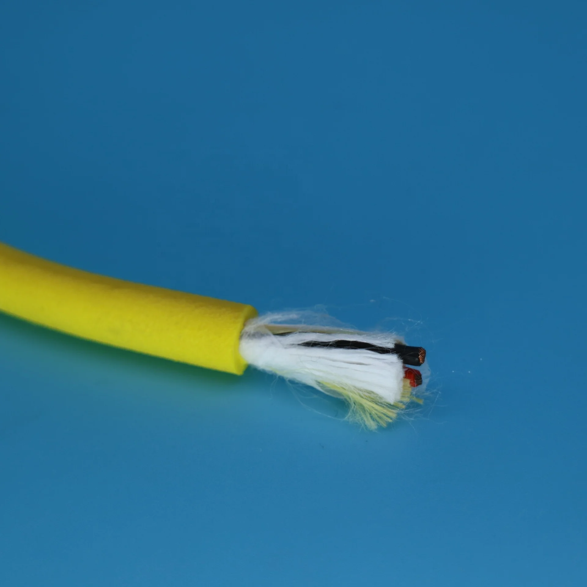 Two core floating cable fathom rov tether with kevlar