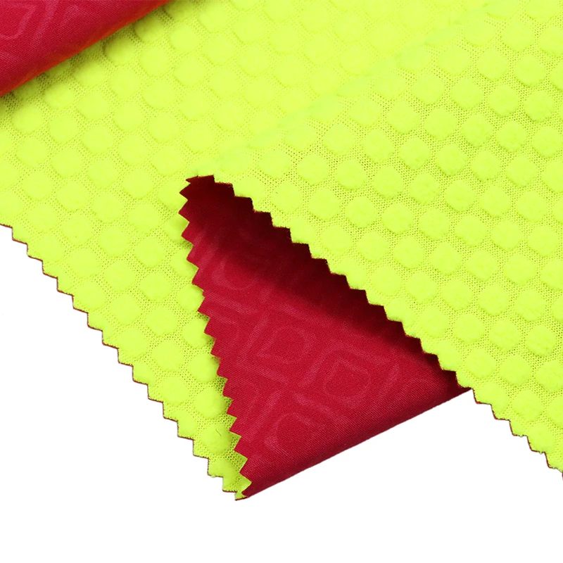 Factory direct embossed four sided elastic fabric tpu film jacquest plaid polar fleece soft shell fabric for jacket