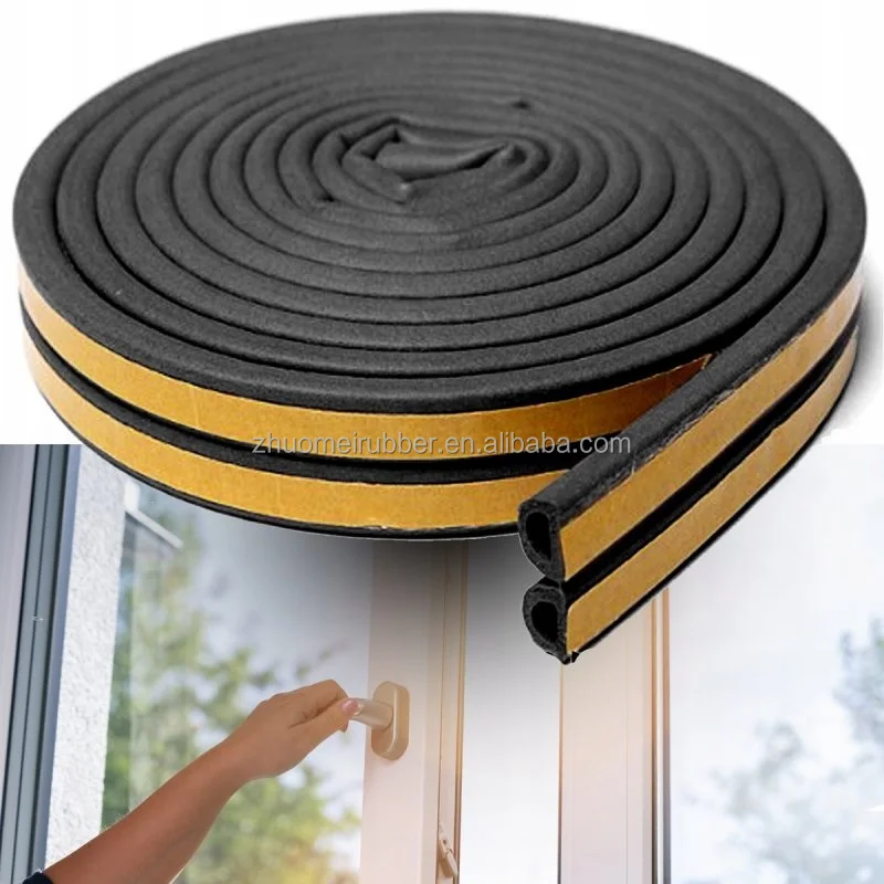 Self-adhesive seal type D for door, window, doorframe