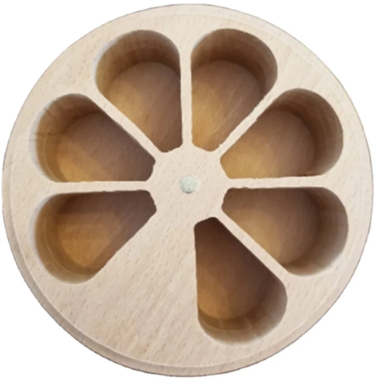 Vitamin Medicine Organizer Case Salt Spice Cellar Containers Organizer Jewelry Storage Wholesale Custom Bamboo Pill Box