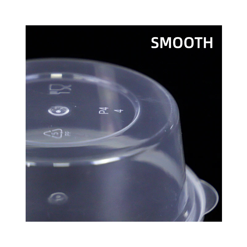 Wholesale Custom Biodegradable Sauce Plastic Cups PP Disposable Plastic Sauce Cup With Hinged Lid