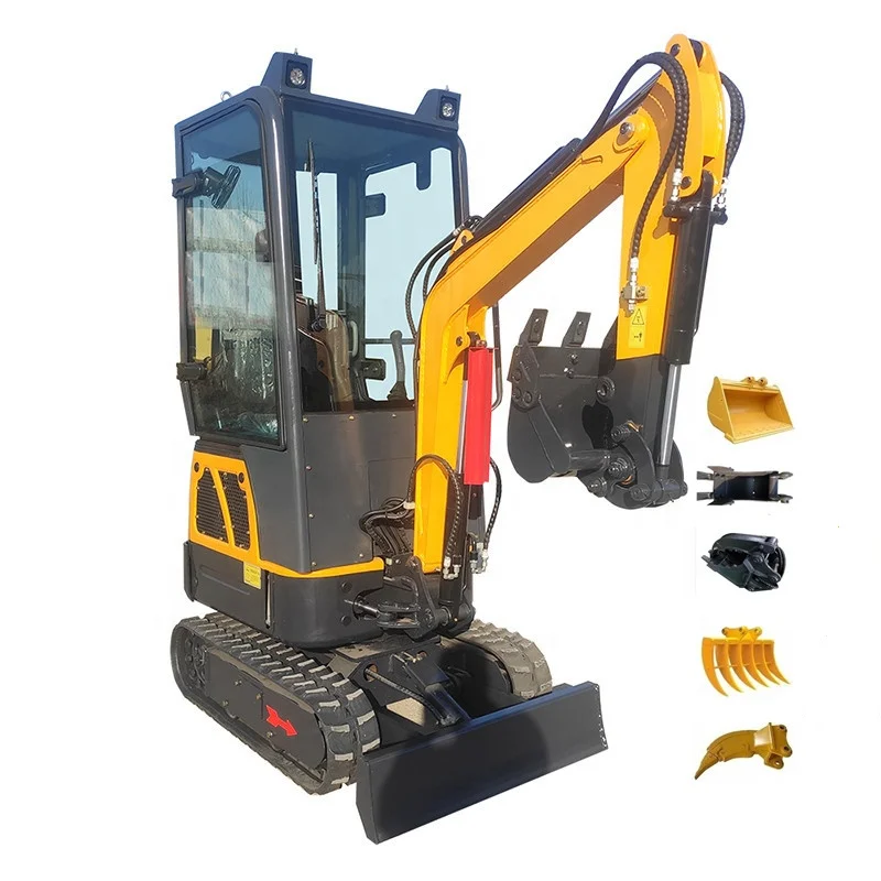 Chinese Factory Ce Digger Micro Excavator Cost Price Buy 1.7 Ton 1.8 Ton Smallest Mini Excavators 2 Ton Free Europe Shipping Hot