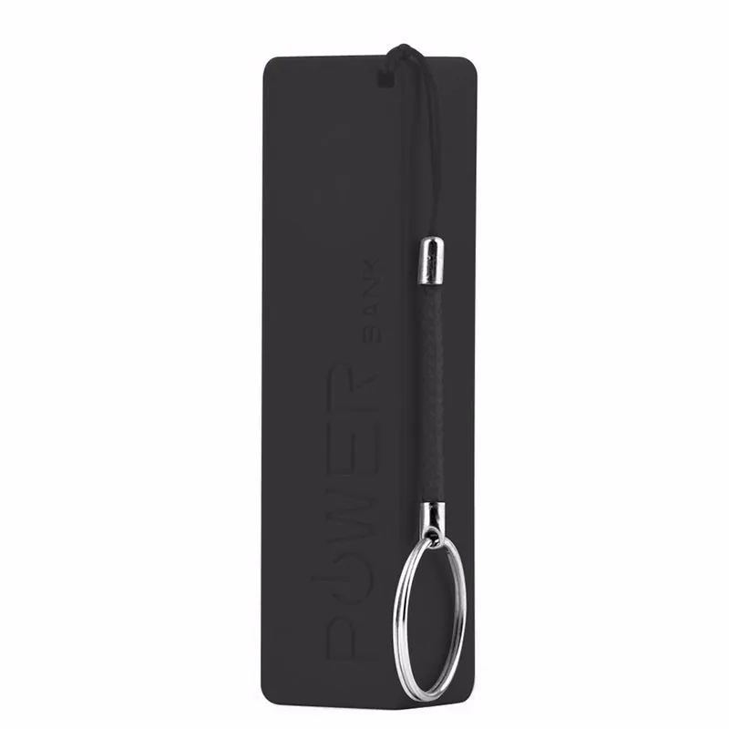  Внешний аккумулятор с брелоком для ключей портативный внешний 2600 мАч USB-портом упаковка зарядное устройство 18650 Без