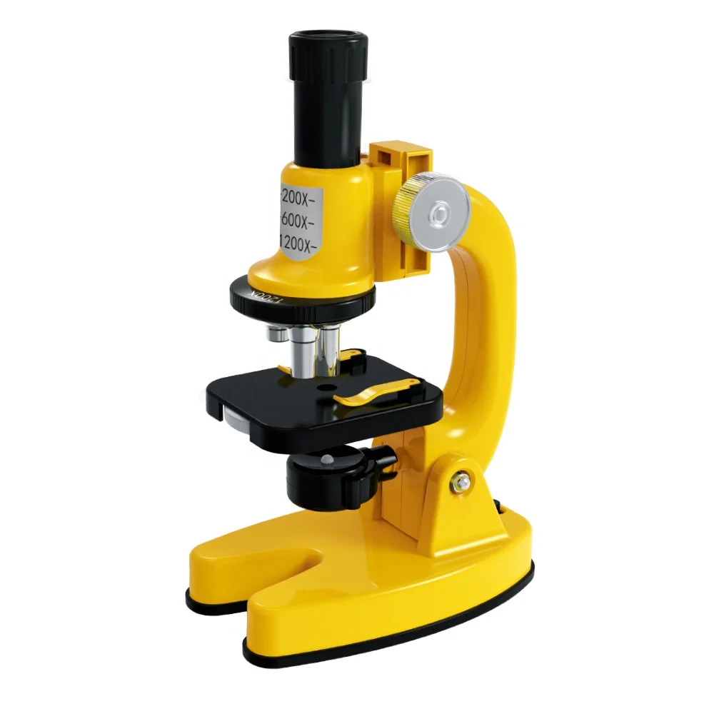 SD221 200X-1200X Kids Microscope Set Easy To Use Scientific Experiments Microscope Kit Toy For Gifts