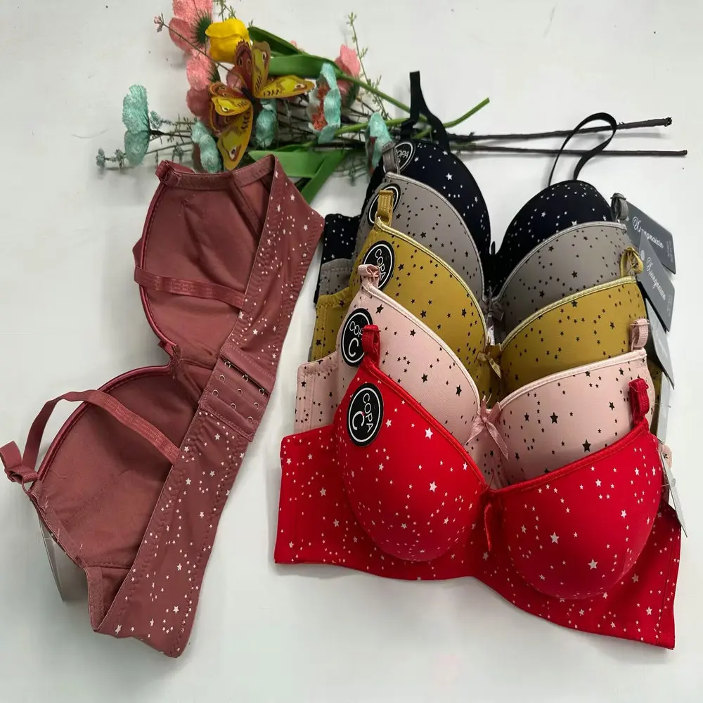1.18 Dollar Model YWB054 Breast 38-44 Custom Indian Girl in Bra Images Plus Size Push up Bra for Women Big Boobs