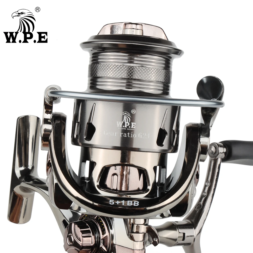 W.P.E Новый GW 1500S-4000S 6 2: 1 высокоскоростной Металл 5 + BBs другая катушка Рыболовная спиннинг для ловли карпа