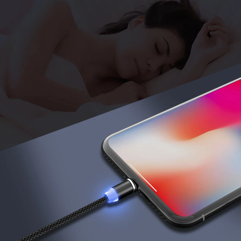 Магнитный зарядный кабель USB Type C для быстрой зарядки магнитный Micro передачи данных шнур мобильного