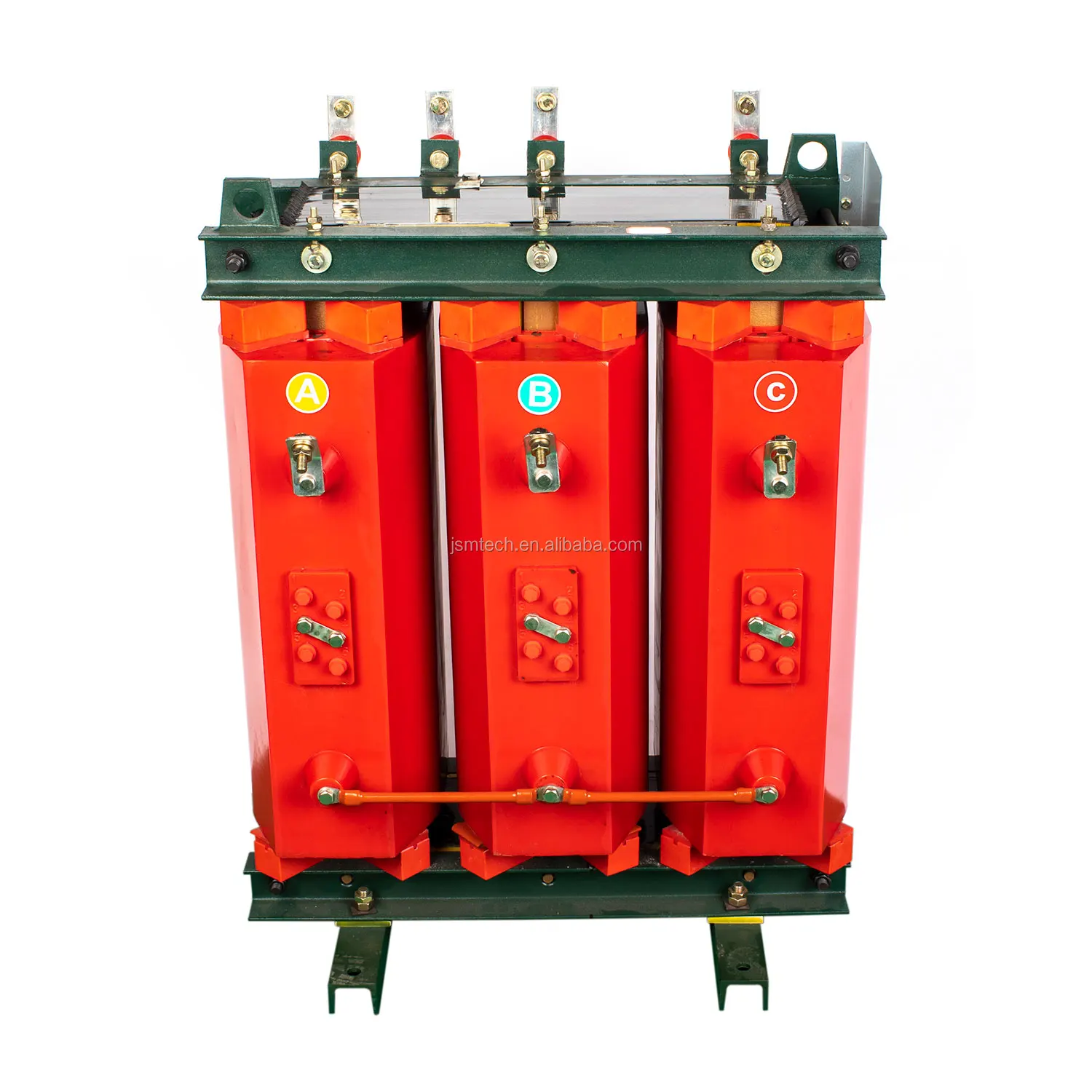 with fan temperature controller electric distribution power supply JSM SCB10-125KVA/11kv dry type Power Transformer