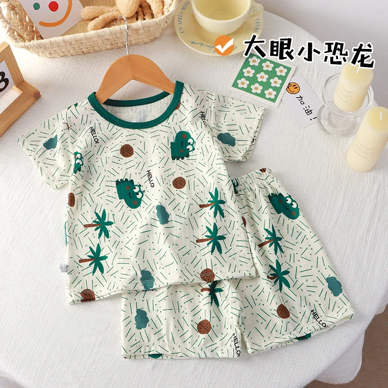 1-8 Yrs Little Bitty Toddler Boys Designer Clothes Kids Summer Dress 2024 T-Shirt Shorts Girls Toddler 2 Piece Clothing Set