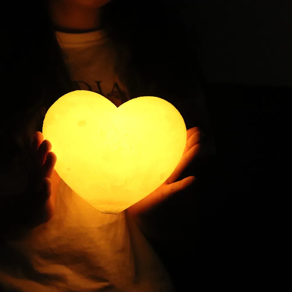 Christmas Decorations 2022 3color 10/12/15 cm USB Modeling Light Romantic Love heart Lamp Kid Birthday Gift 3d lED night lights