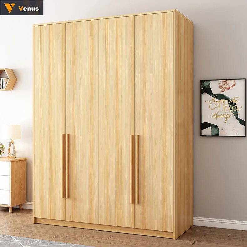 Durable OEM ODM Bedroom Furniture Wardrobe Factory Price Armoire Closet System Wooden Sliding Closet Customized Wardrobe Cabinet