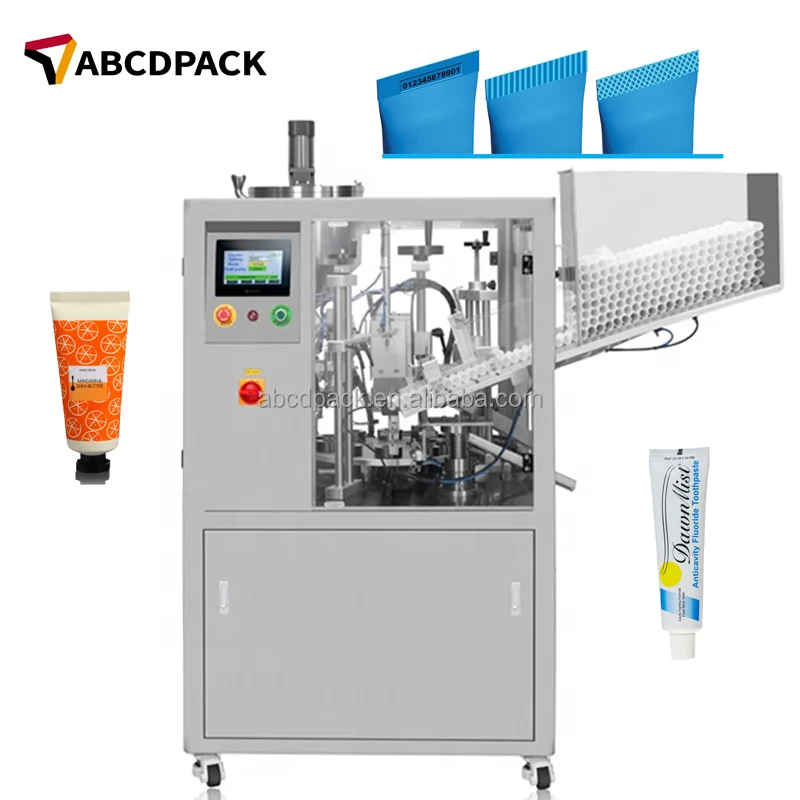Ultrasonic tube filler automatic filling and sealing machine for toothpaste