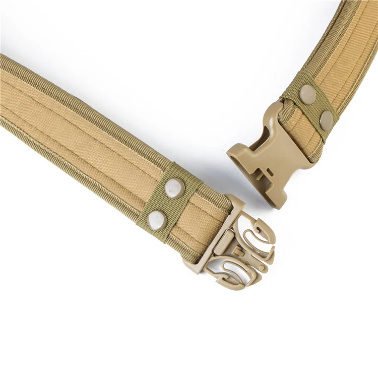2023 Hot Canvas Camouflage Khaki Outdoors Nylon Security Tactical Belts for Men Equestrian Belt